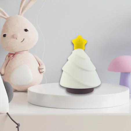 Dekoracje-swiateczne-led - lampka dekoracyjna świąteczna choinka led rgb silikonowa prezent na święta interblue 