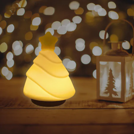 Dekoracje-swiateczne-led - lampka dekoracyjna świąteczna choinka led rgb silikonowa prezent na święta interblue 