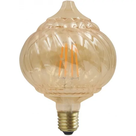 Zarowki-dekoracyjne - żarówka dekoracyjna led 4w 2700k e27 vintage amber bc125 308986 polux 