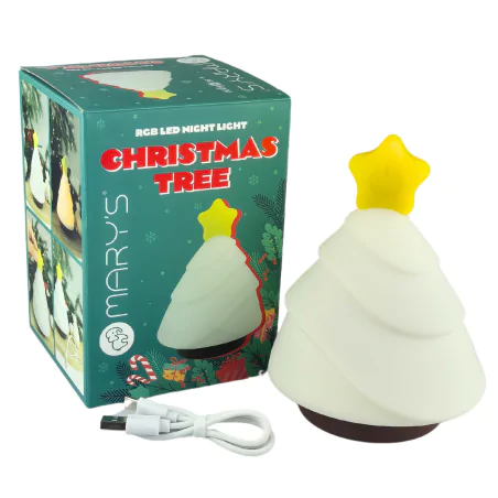 Dekoracje-swiateczne-led - lampka dekoracyjna świąteczna choinka led rgb silikonowa prezent na święta interblue 