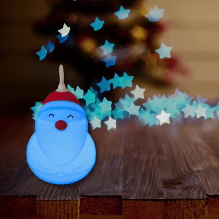 Dekoracje-swiateczne-led - ozdoba świąteczna podświetlany mikołaj led rgb prezent na święta bożego narodzenia interblue 