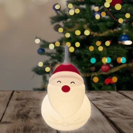 Dekoracje-swiateczne-led - ozdoba świąteczna podświetlany mikołaj led rgb prezent na święta bożego narodzenia interblue 
