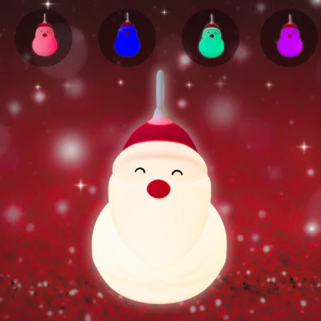 Dekoracje-swiateczne-led - ozdoba świąteczna podświetlany mikołaj led rgb prezent na święta bożego narodzenia interblue 