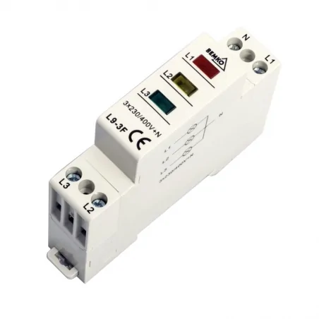 Lampki-kontrolne - lampka sygnalizacyjna - kontrolka trójfazowa 3 kolory l9-3f bemko 