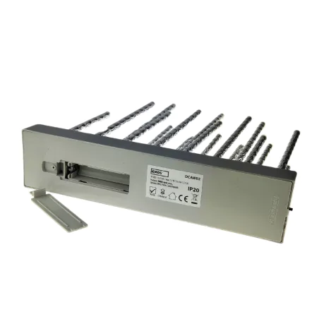 Dekoracje-swiateczne-led - świecznik adwentowy na baterie 19 diod led srebrny 