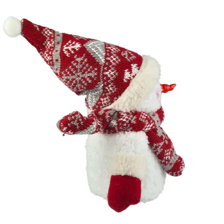 Dekoracje-swiateczne-led - dekoracja świąteczna led pluszowy bałwanek w czapce na baterie 