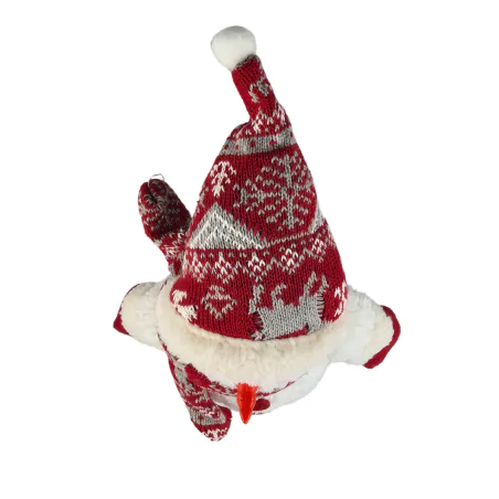 Dekoracje-swiateczne-led - dekoracja świąteczna led pluszowy bałwanek w czapce na baterie 