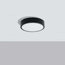 Plafony - plafon onyx 30 czarny led 3000k sollux sl.1242 
