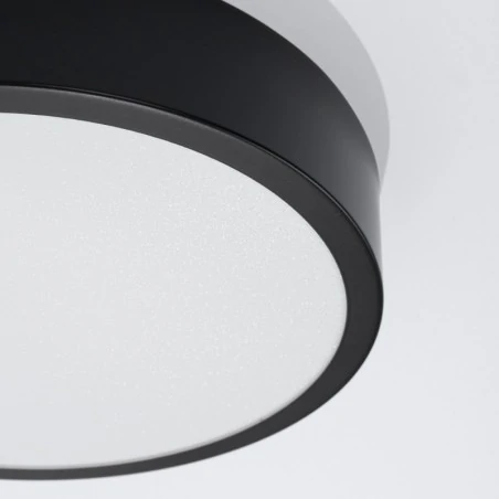 Plafony - plafon onyx 30 czarny led 3000k sollux sl.1242 