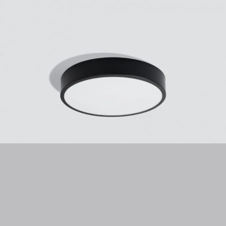 Oswietlenie - plafon onyx 40 czarny led 3000k sollux sl.1244 