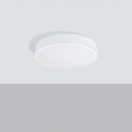 Plafony - plafon onyx 40 biały led 3000k sollux sl.1245 