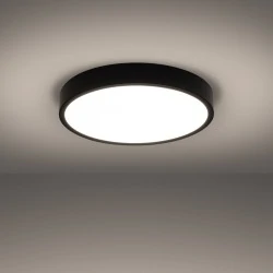 Plafony - plafon onyx 50 czarny led 3000k sollux sl.1246 