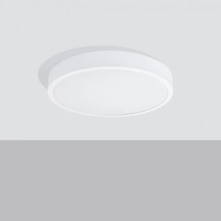 Oswietlenie - plafon onyx 50 biały led 3000k sollux sl.1247 