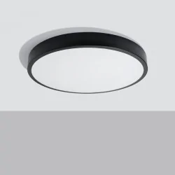 Oswietlenie - plafon onyx 60 czarny led 3000k sollux sl.1248 