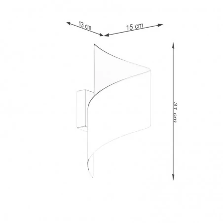 Kinkiety-do-salonu - kinkiet talassa czarny sollux sl.1309 