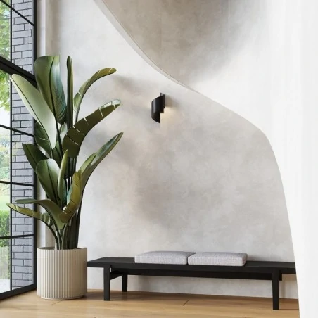 Kinkiety-do-salonu - kinkiet talassa czarny sollux sl.1309 