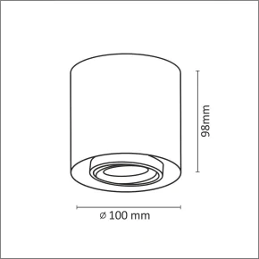 Oprawy-sufitowe - oprawa natynkowa led xeno okrągła biało-złota 3000k 10w 800lm polux 