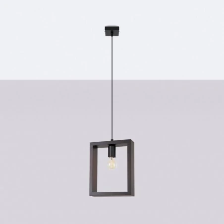 Lampy-sufitowe - lampa wisząca aries wenge sollux sl.1311 