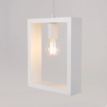 Lampy-sufitowe - lampa wisząca aries biała sollux sl.1312 