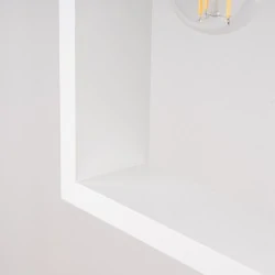 Lampy-sufitowe - lampa wisząca aries biała sollux sl.1312 