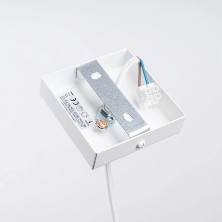 Lampy-sufitowe - lampa wisząca aries biała sollux sl.1312 