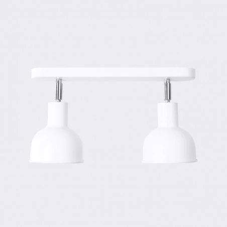 Lampy-sufitowe - plafon listwa oświelteniowa podwójna  elba 2 biały sollux sl.1314 