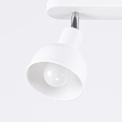Lampy-sufitowe - plafon listwa oświelteniowa podwójna  elba 2 biały sollux sl.1314 