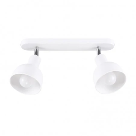 Lampy-sufitowe - plafon listwa oświelteniowa podwójna  elba 2 biały sollux sl.1314 