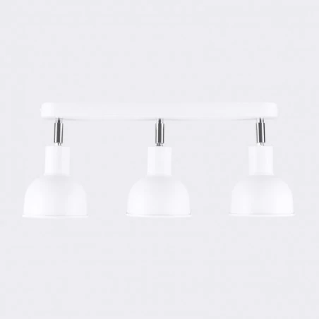 Oswietlenie-sufitowe - listwa oświetleniowa lampa potrójna 3 białe punkty elba 3  sollux sl.1315 