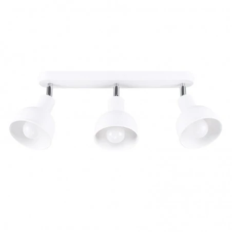 Oswietlenie-sufitowe - listwa oświetleniowa lampa potrójna 3 białe punkty elba 3  sollux sl.1315 
