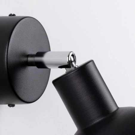 Kinkiety-do-salonu - kinkiet industrialny minimalistyczny elba czarny e27 sollux sl.1316 