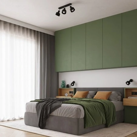 Kinkiety-do-salonu - kinkiet industrialny minimalistyczny elba czarny e27 sollux sl.1316 