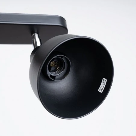 Oswietlenie-sufitowe - listwa oświetleniowa na 2 punkty czarna elba 2 sollux sl.1317 