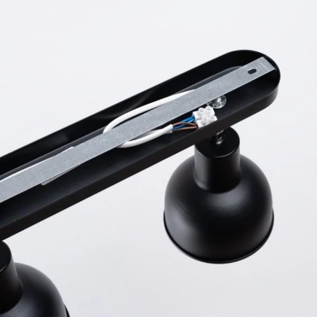 Oswietlenie-sufitowe - listwa oświetleniowa na 2 punkty czarna elba 2 sollux sl.1317 