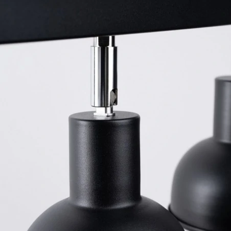 Lampy-sufitowe - plafon elba 3 czarny sollux sl.1318 