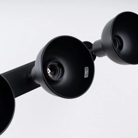 Lampy-sufitowe - plafon elba 3 czarny sollux sl.1318 