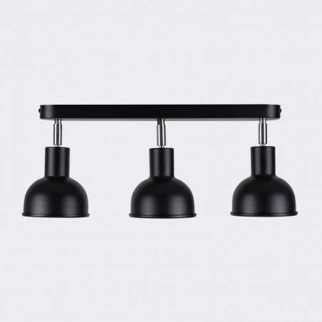 Lampy-sufitowe - plafon elba 3 czarny sollux sl.1318 