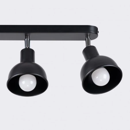 Lampy-sufitowe - plafon elba 3 czarny sollux sl.1318 