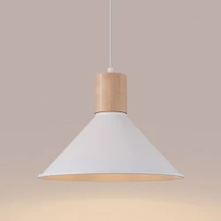 Lampy-sufitowe - lampa wisząca jaga biała sollux sl.1319 