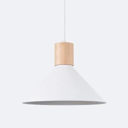 Lampy-sufitowe - lampa wisząca jaga biała sollux sl.1319 