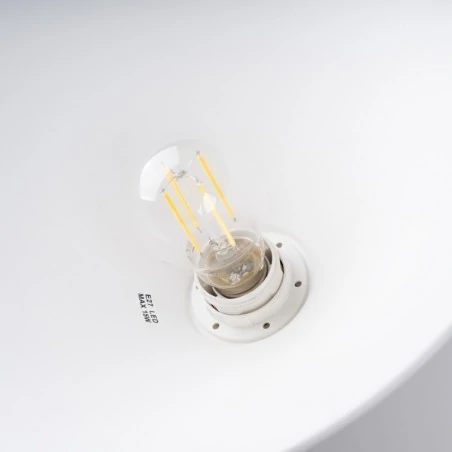 Lampy-sufitowe - lampa wisząca jaga biała sollux sl.1319 