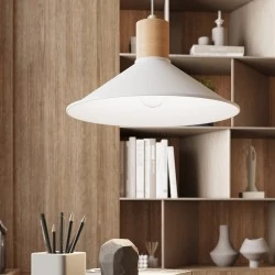 Lampy-sufitowe - lampa wisząca jaga biała sollux sl.1319 