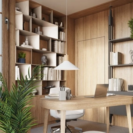 Lampy-sufitowe - lampa wisząca jaga biała sollux sl.1319 