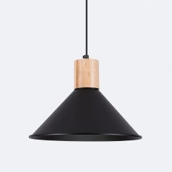 Lampy-sufitowe - lampa wisząca jaga czarna sollux sl.1320 