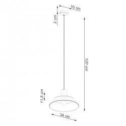 Lampy-sufitowe - lampa wisząca czarna z drewnianą wstawką fano czarna sollux sl.1322 