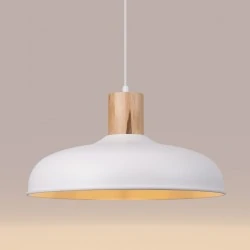 Lampy-sufitowe - lampa wisząca indy biała sollux sl.1323 