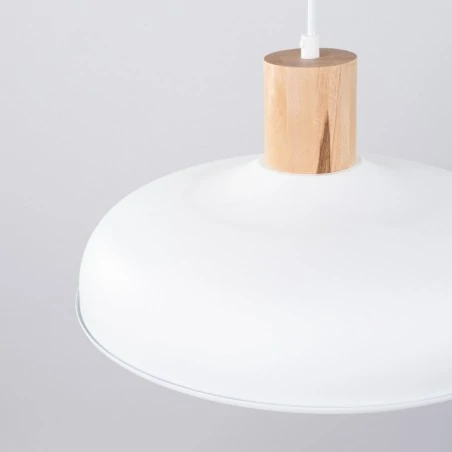 Lampy-sufitowe - lampa wisząca indy biała sollux sl.1323 