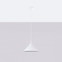 Lampy-sufitowe - lampa wisząca zuma biała sollux sl.1325 