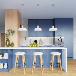 Lampy-sufitowe - lampa wisząca indy biała sollux sl.1323 