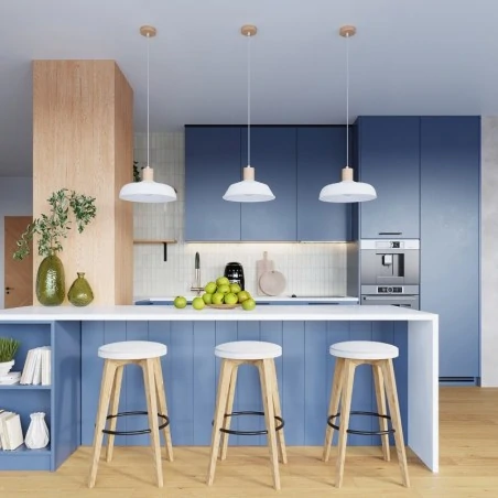 Lampy-sufitowe - lampa wisząca indy biała sollux sl.1323 